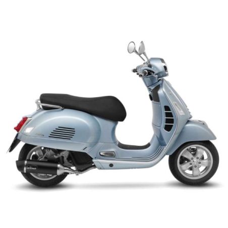 LE14080K Scarico Completo Nero PIAGGIO VESPA GTS 125 / Super (2021to ) 125 2021 2024 LEOVINCE