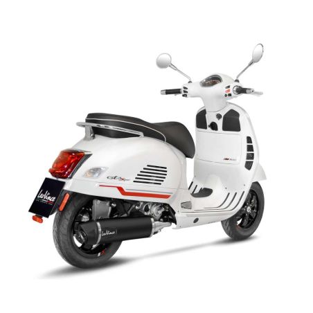 LE14071K Scarico Completo Nero PIAGGIO Vespa GTS 300 (2021to ) 300 2021 2024 LEOVINCE