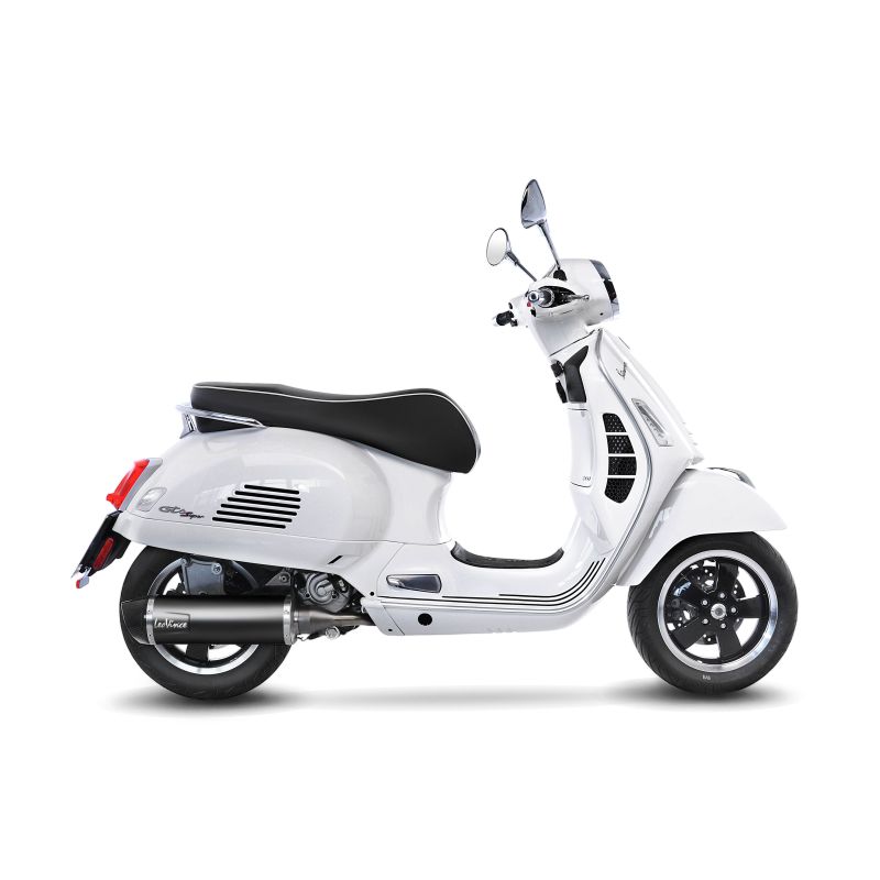 LE14059K Scarico Completo Nero PIAGGIO Vespa GTS 300 SeiGiorni 300 2019 2020 LEOVINCE