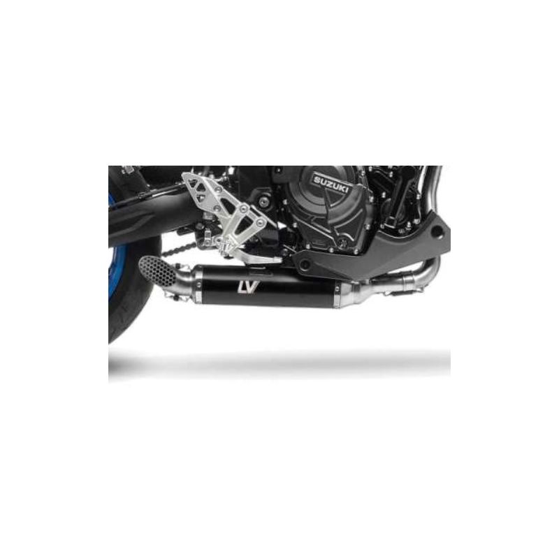 LE14442EB Scarico Completo LV Race de-kat - Inox - corto SUZUKI GSX-8S 800 2023 2024 LEOVINCE
