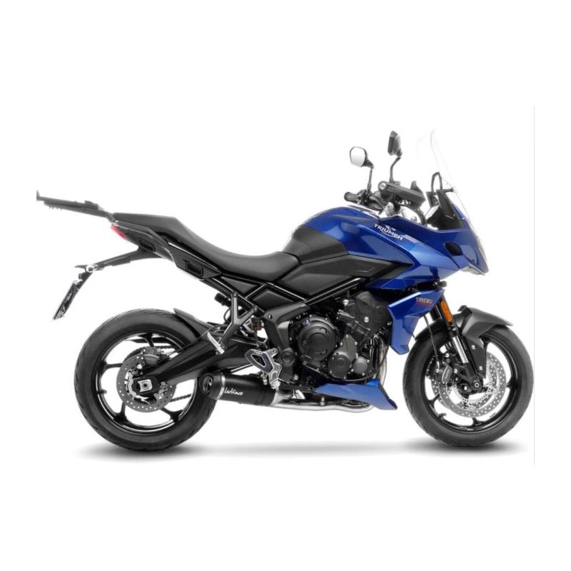 LE14386EK Scarico Completo LV One Evo - Carbonio TRIUMPH Tiger 660 Sport 660 2022 2023 LEOVINCE