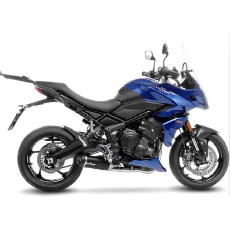LE14386EK Scarico Completo LV One Evo - Carbonio TRIUMPH Trident 660 660 2021 2024 LEOVINCE