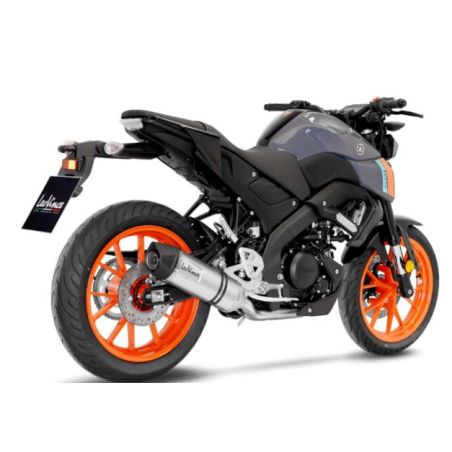 LE14365EK Scarico Completo LV One Evo - Inox YAMAHA MT-125 ABS 125 2021 2024 LEOVINCE