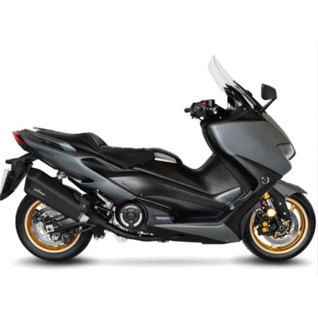 LE15305FBK Scarico Completo LV-12 Black Edition - Inox YAMAHA T-Max 560 / Tech Max 560 2020 2024 LEO