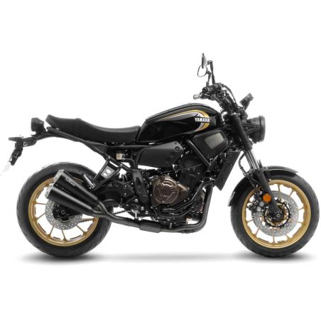LE15128FB Scarico Completo GP Duals Full Black Racing - inox YAMAHA XSR 700 690 2021 2023 LEOVINCE
