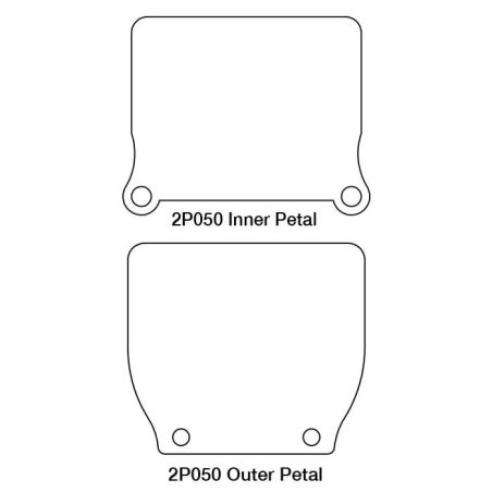 MT2P050-1 V-Force 2 - lamelle di ricambio HONDA CR 85 Ruote Basse 85 1998 2002 MOTO TASSINARI