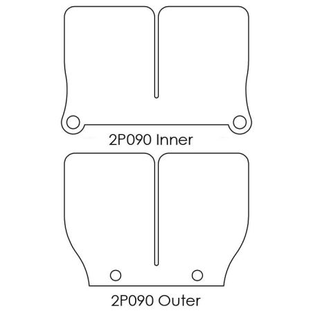 MT2P090-1 V-Force 2 - lamelle di ricambio HUSQVARNA CR 125 125 1997 2003 MOTO TASSINARI