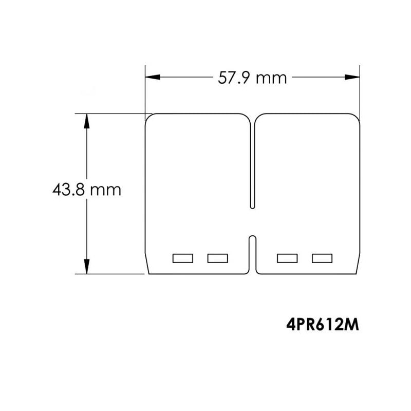 MT4PR612M V-Force 4 R - lamelle di ricambio KAWASAKI KDX 200 200 1985 2006 MOTO TASSINARI