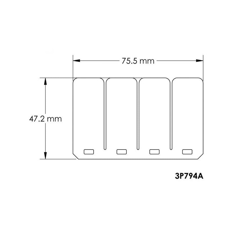 MT3P794A V-Force 3 - Lamelle ricambio KAWASAKI Moto d'Acqua - 2 cilindri 0 0 0 MOTO TASSINARI