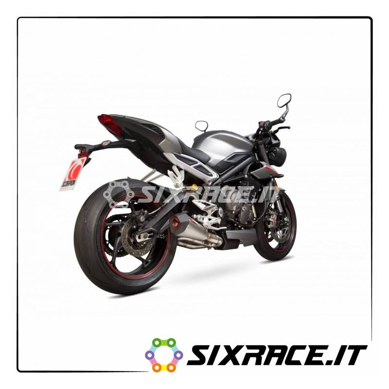 Silenziatore SCORPION TRIUMPH STREET TRIPLE 765 2017- TIPO SERKET TAPER Omologat