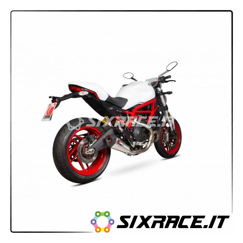 Silenziatore SCORPION DUCATI MONSTER 797 2017- TIPO SERKET TAPER NON Omologato