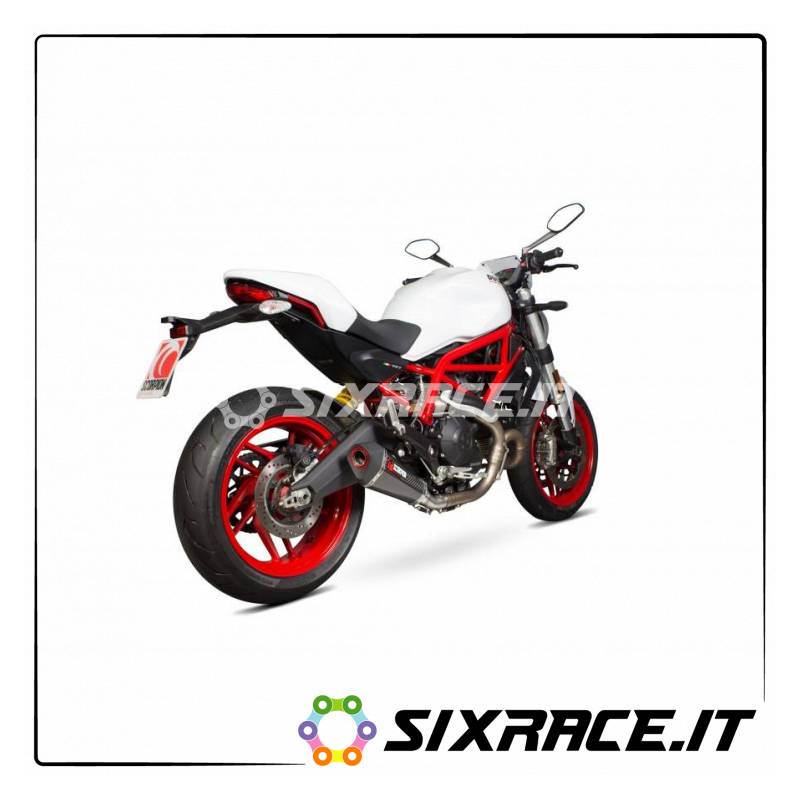 Silencieux SCORPION DUCATI MONSTER 797 2017 - TYPE DE SERRAGE SERKET NON Homologué