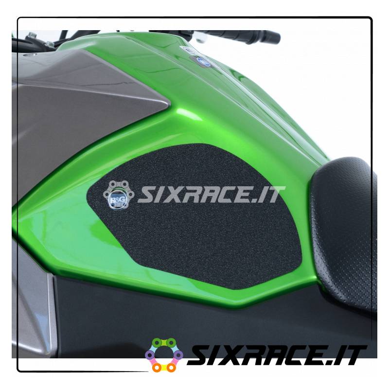 Kit 2pz.adesivi anti-scivolo serbatoio KAWASAKI VERSYS X-250/300 - chiaro RG