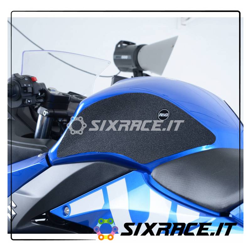 Kit 2pz.adesivi anti-scivolo serbatoio SUZUKI GSX250R 17- - chiaro RG