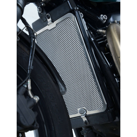 griglia protezione radiatore - Triumph Bonneville Bobber 17- (colore argento) R