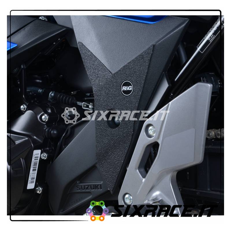 kit 2pz.adesivi anti-scivolo paratacco Suzuki GSX250R 17- nero RG