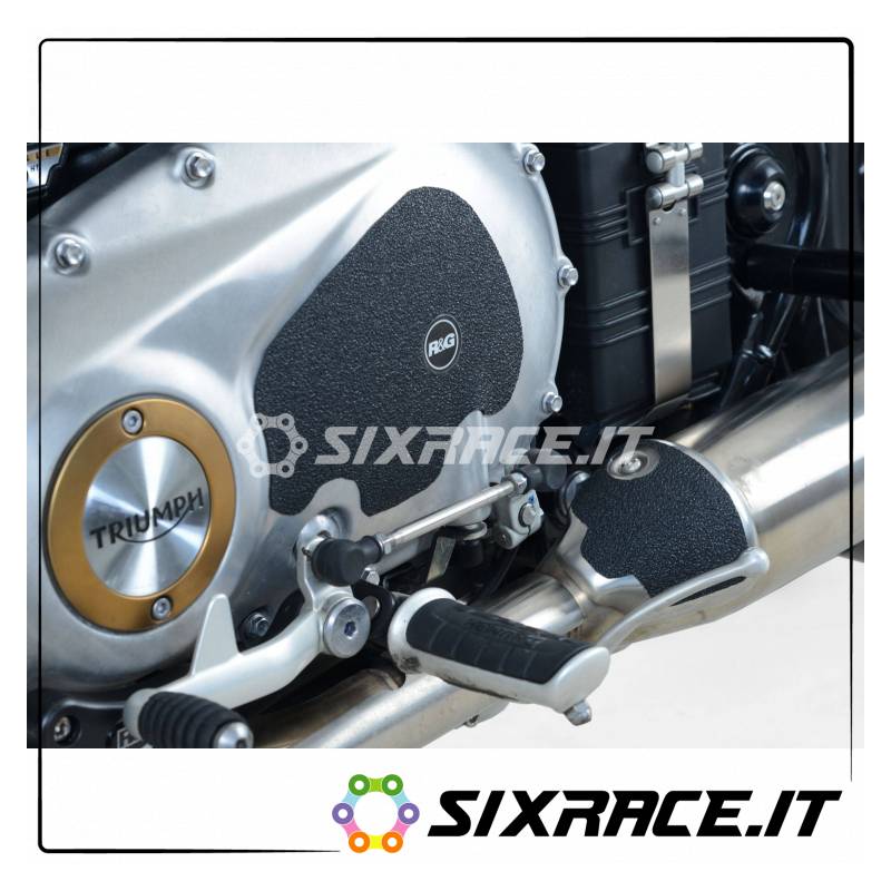 Kit 2pz.adesivi anti-scivolo paratacco Triumph Bonneville Bobber 17- / Street C