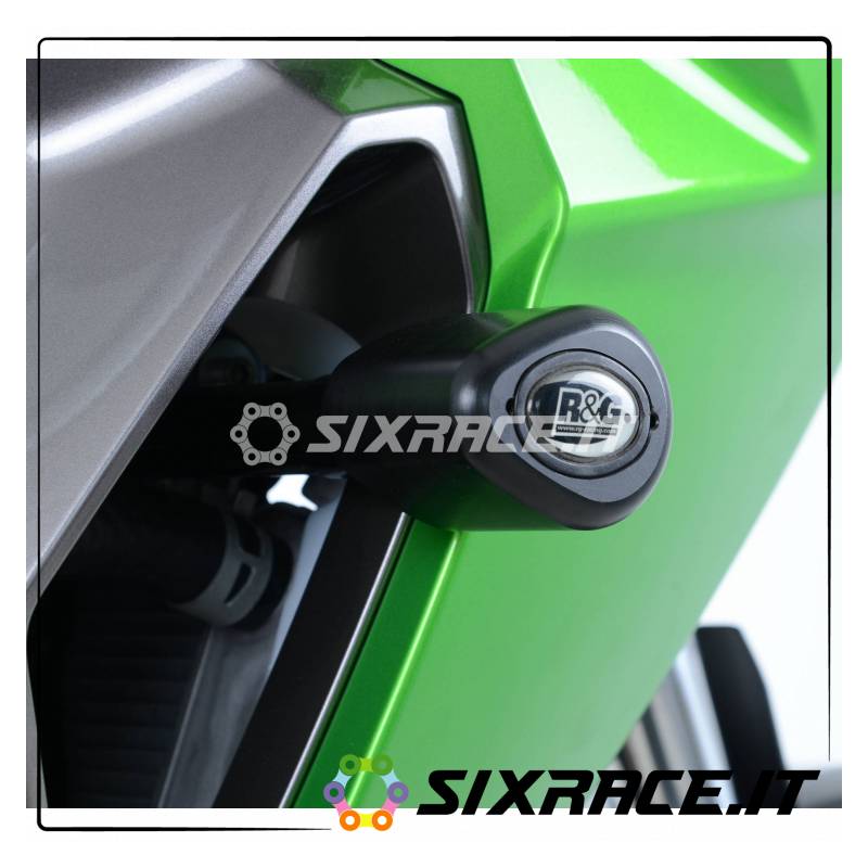 Tampons / protecteurs de cadre de type Aero (sans coupe) - Kawasaki Versys X-250/300 RG