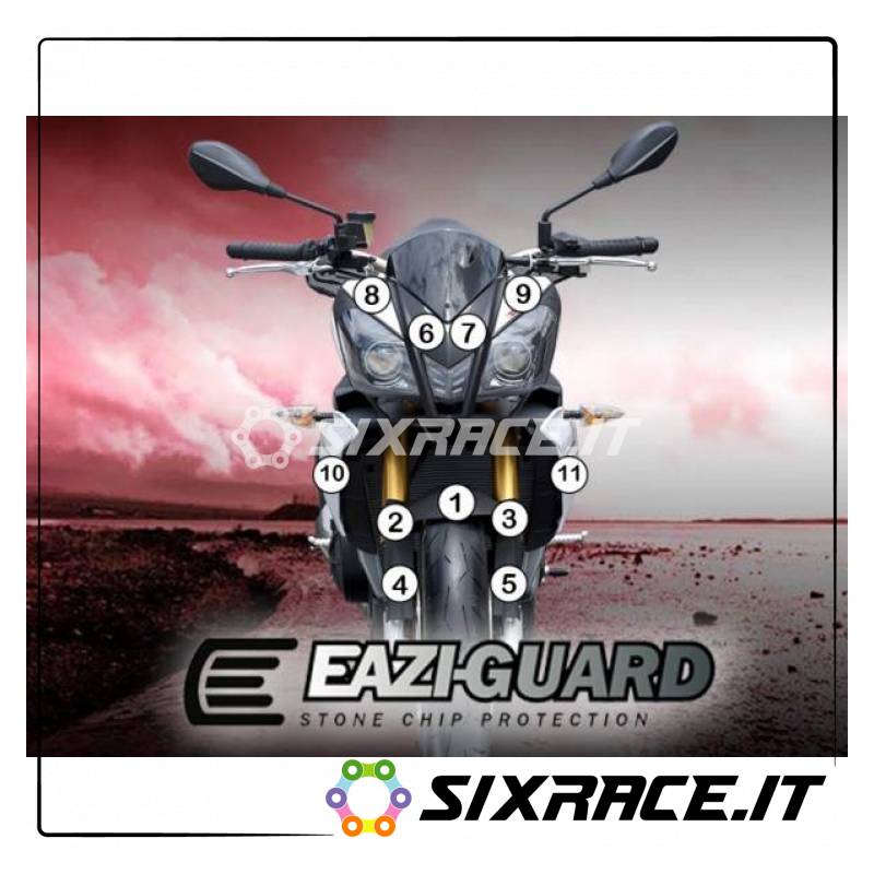 FILM DE PROTECTION EAZI-GUARD POUR APRILIA TUONO V4 2011-2014 GUARDAPR002