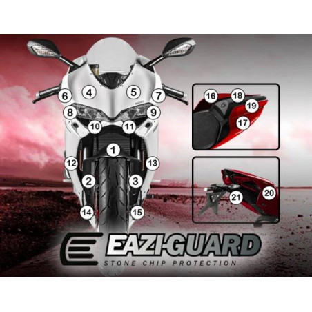 EAZI-GUARD PELLICOLA PROTETTIVA PER DUCATI 1299 PANIGALE 2015-2017 GUARDDUC001