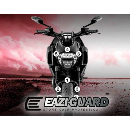 EAZI-GUARD PELLICOLA PROTETTIVA PER DUCATI DIAVEL 2011-CURRENT GUARDDUC002