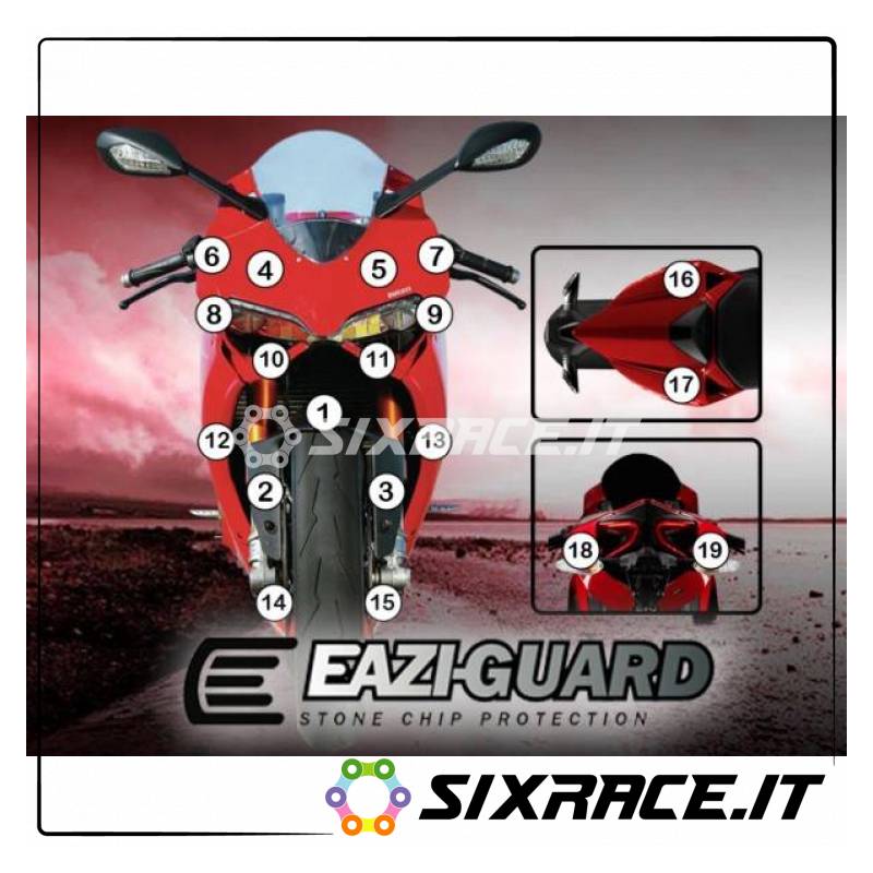 FILM DE PROTECTION EAZI-GUARD POUR DUCATI 1199 PANIGALE 2012-2017 GUARDDUC004