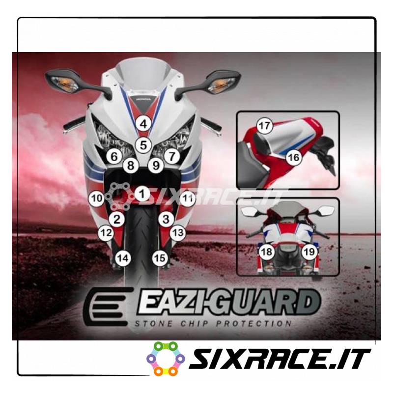 FILM DE PROTECTION EAZI-GUARD POUR HONDA CBR1000RR 2012-2016 GUARDHON002