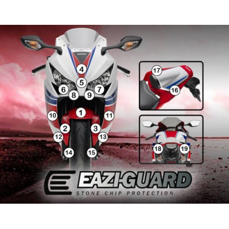 FILM DE PROTECTION EAZI-GUARD POUR HONDA CBR1000RR 2012-2016 GUARDHON002