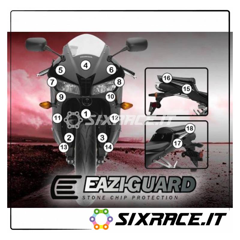 FILM DE PROTECTION EAZI-GUARD POUR HONDA CBR600 2013-2017 GUARDHON007