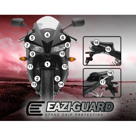 EAZI-GUARD PELLICOLA PROTETTIVA PER HONDA CBR600 2013-2017 GUARDHON007