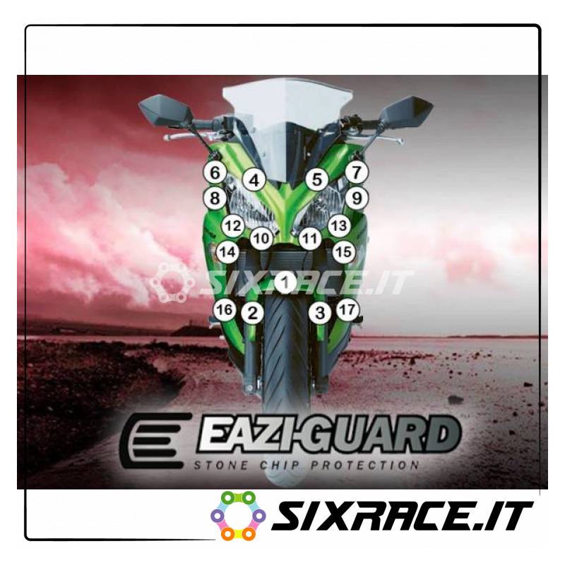 EAZI-GUARD PELLICOLA PROTETTIVA PER KAWASAKI GTR1400 2010-2016 GUARDKAW002