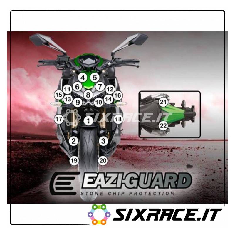 FILM DE PROTECTION EAZI-GUARD POUR KAWASAKI Z1000 2014-2017 GUARDKAW004