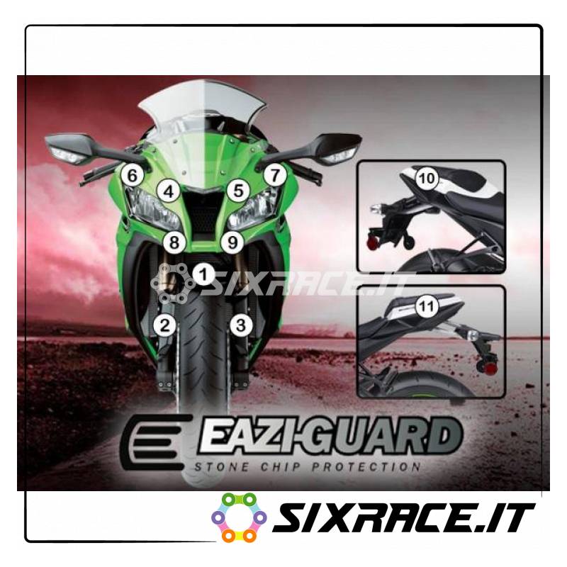 FILM DE PROTECTION EAZI-GUARD POUR KAWASAKI ZX10R 2011-2015 GUARDKAW007