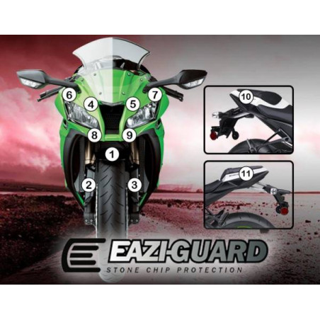 EAZI-GUARD PELLICOLA PROTETTIVA PER KAWASAKI ZX10R 2011-2015 GUARDKAW007