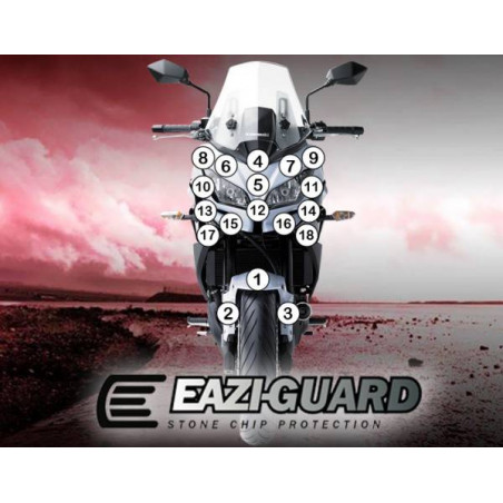 EAZI-GUARD PELLICOLA PROTETTIVA PER KAWASAKI VERSYS 650 2015-CURRENT GUARDKAW009