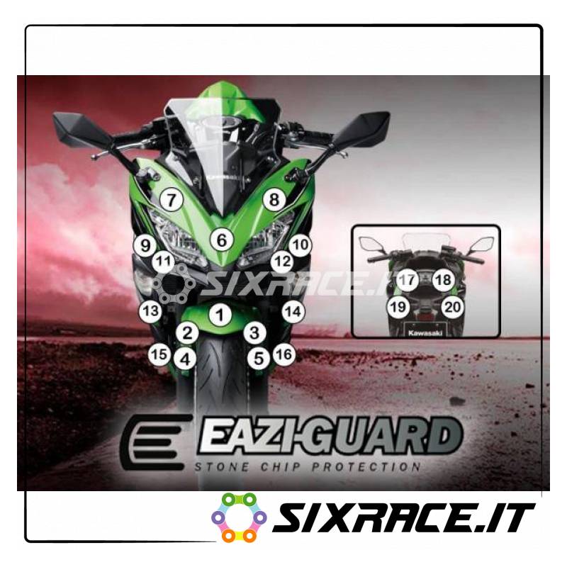 EAZI-GUARD PELLICOLA PROTETTIVA PER KAWASAKI NINJA 650 2017-CURRENT GUARDKAW013