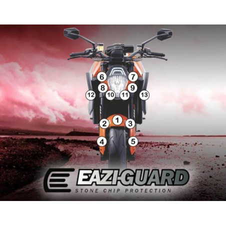 FILM DE PROTECTION EAZI-GUARD POUR KTM 1290 SUPERDUKE 2014-2016 GUARDKTM001