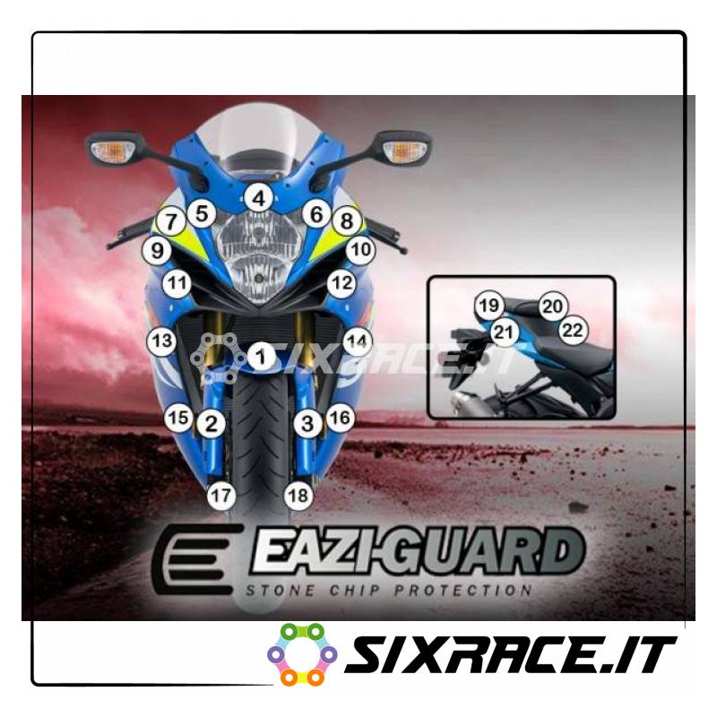 EAZI-GUARD PELLICOLA PROTETTIVA PER SUZUKI GSXR600/750 2011-CURRENT GUARDSUZ001