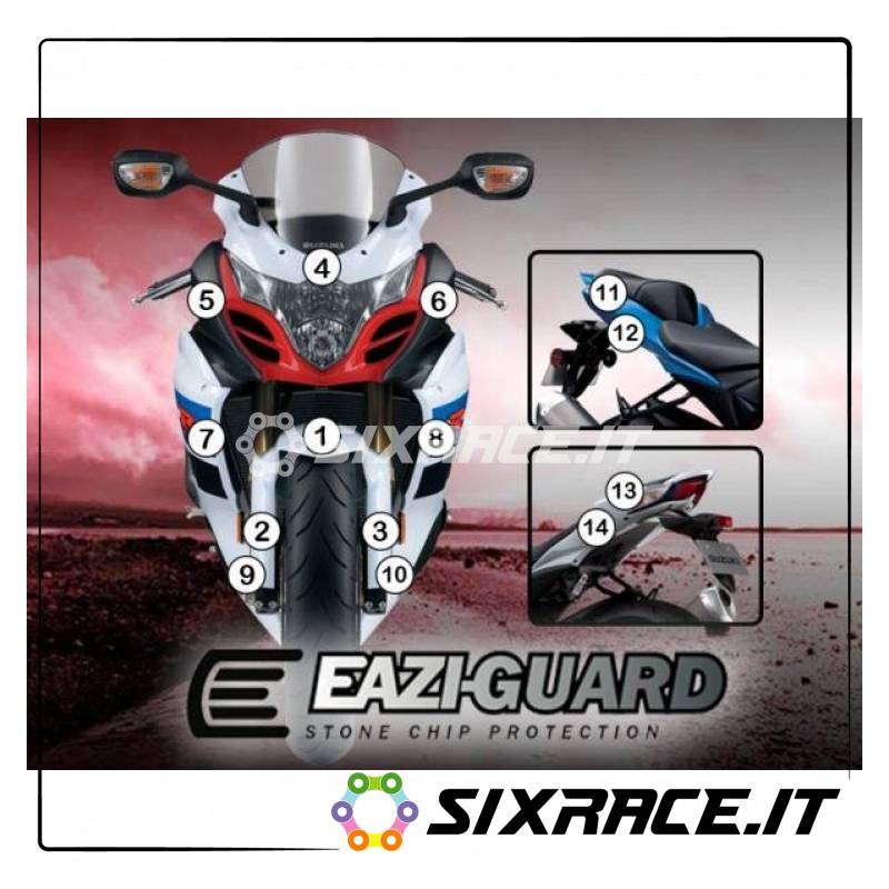 EAZI-GUARD PELLICOLA PROTETTIVA PER SUZUKI GSXR1000 2009-2016 GUARDSUZ002