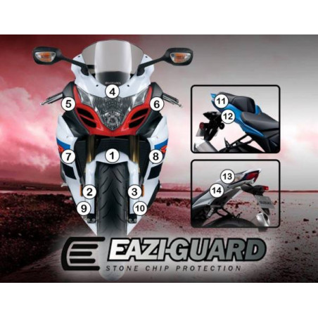 EAZI-GUARD PELLICOLA PROTETTIVA PER SUZUKI GSXR1000 2009-2016 GUARDSUZ002