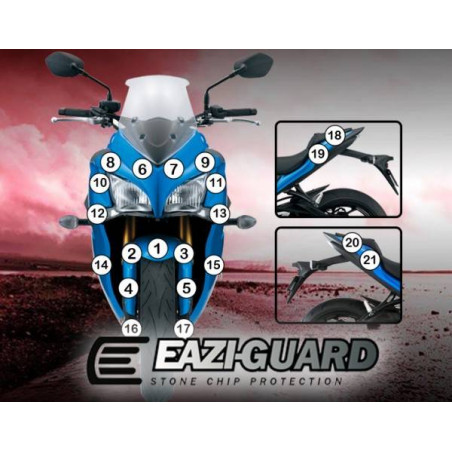 EAZI-GUARD PELLICOLA PROTETTIVA PER SUZUKI GSX-S1000F 2015-CURRENT GUARDSUZ003