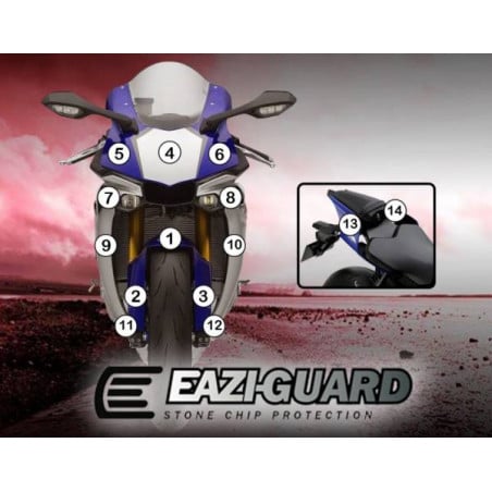 EAZI-GUARD PELLICOLA PROTETTIVA PER YAMAHA YZF-R1 2015-CURRENT GUARDYAM001