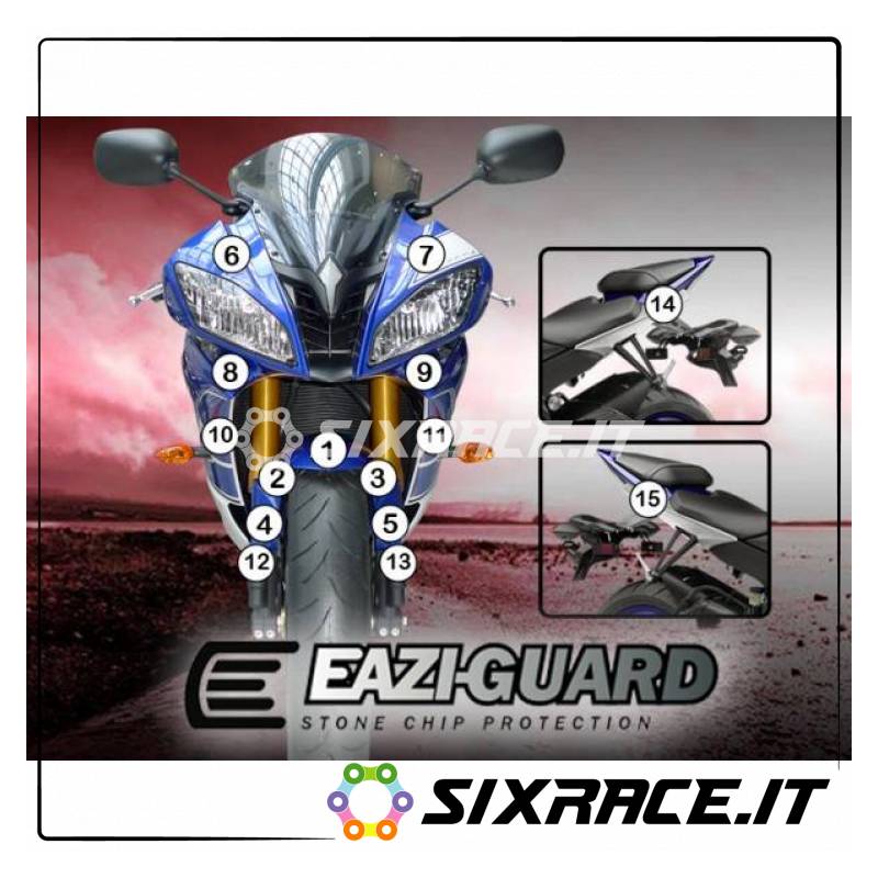 EAZI-GUARD PELLICOLA PROTETTIVA PER YAMAHA YZF-R6 2008-2016 GUARDYAM003