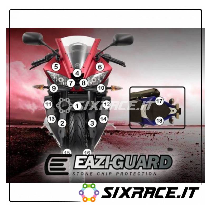 EAZI-GUARD PELLICOLA PROTETTIVA PER YAMAHA YZF-R125 2014-CURRENT GUARDYAM004