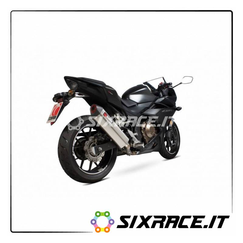 SCORPION HONDA CBR 500 R silencieux 2017-2018 TYPE homologué Serket Parallel