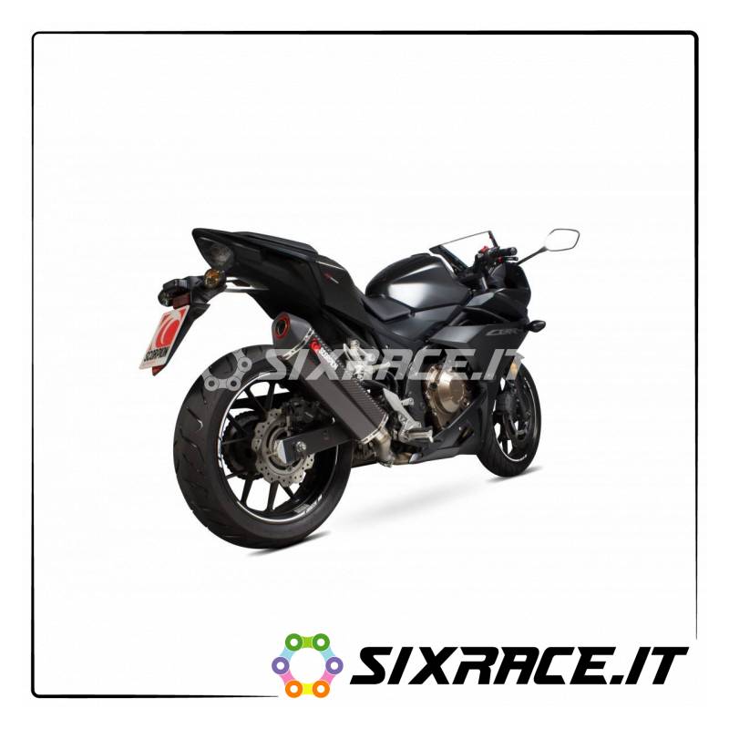 Silenziatore SCORPION HONDA CBR 500 R 2017-2018 TIPO Serket Parallel omologato