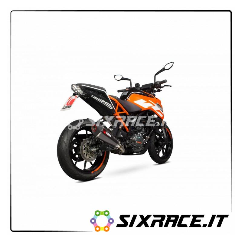 Silenziatore SCORPION KTM 125 DUKE 2017-2018 TIPO Serket Taper omologato