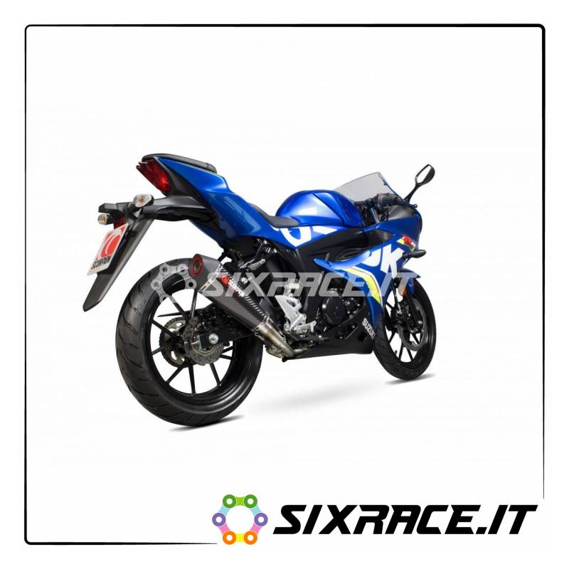 Échappement complet SCORPION SUZUKI GSX-R125 TYPE 2017-2018 Serket Cône NON homologué