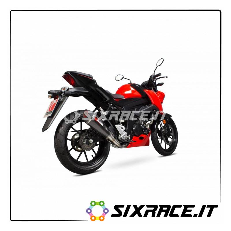 Scarico completo SCORPION SUZUKI GSX-S125 2017-2018 TIPO Serket Taper NON omolog