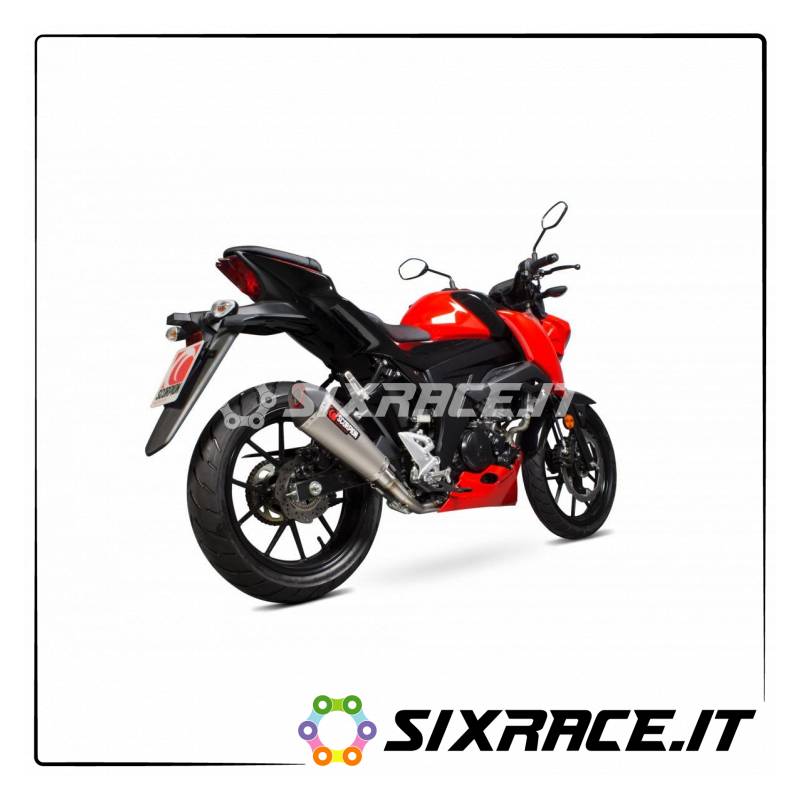 Scarico completo SCORPION SUZUKI GSX-S125 2017-2018 TIPO Serket Taper NON omolog